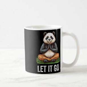 Let It Go Panda Doing Yoga Meditation Zen  Coffee Mug