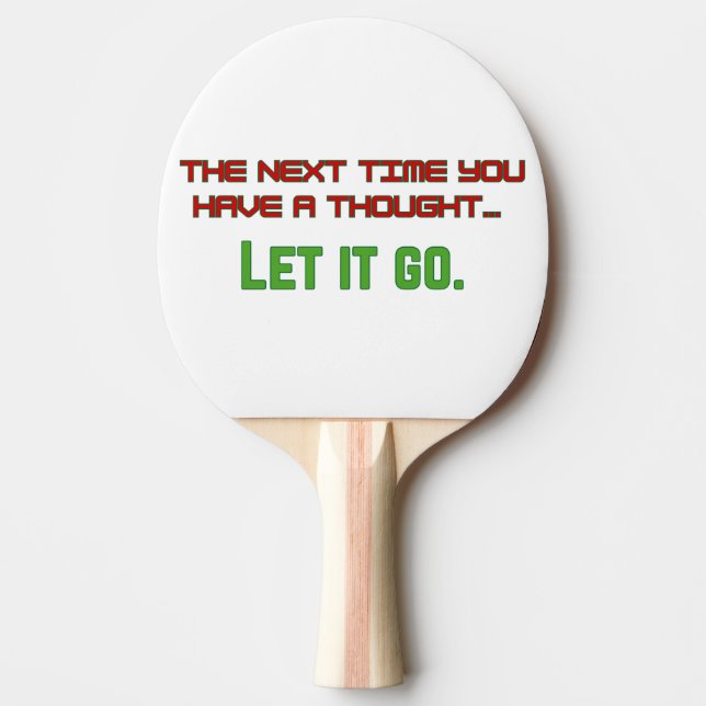 Let it go ping pong paddle (Front)