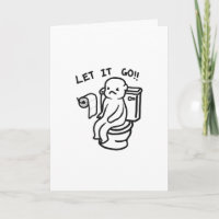 Let It Go Quote Greeting Card