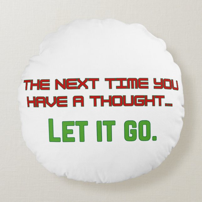 Let it go round cushion (Front)