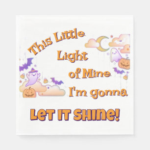 Let It Shine Christian Halloween Luncheon Napkin
