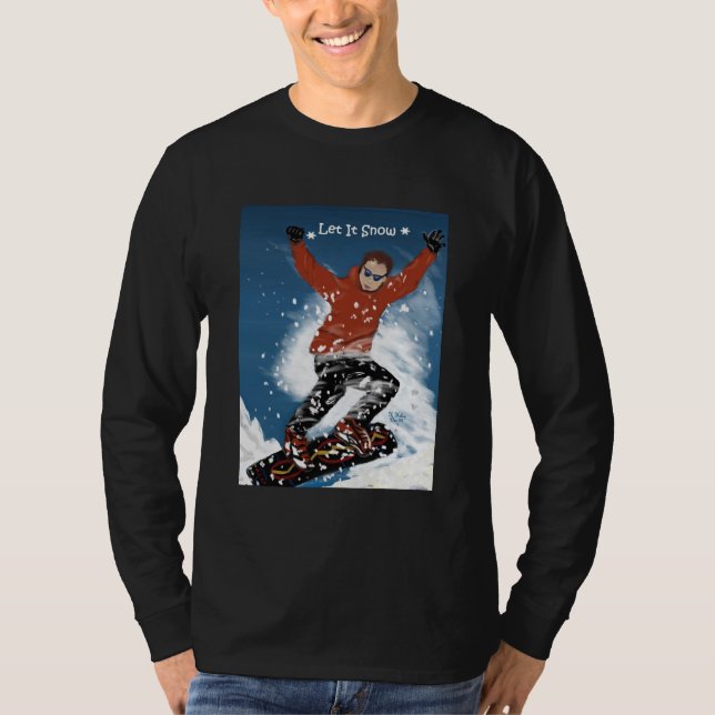 Let It Snow 2 basic long-sleeved tee black (Front)