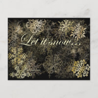 Let It Snow | Blue Beach Song™ Postcard