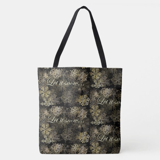 Let It Snow Blue Beach Song™ Tote Bag (Front)