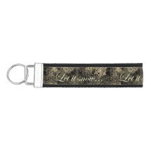 Let It Snow Blue Beach Song™ Wrist Keychain