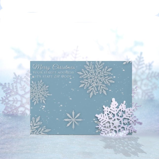 Let it Snow Blue Christmas Envelope (Creator Uploaded)