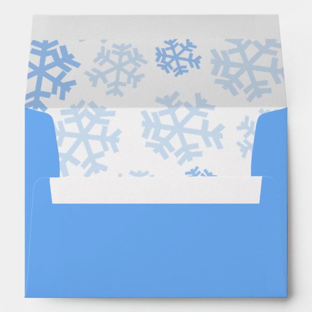 Let it Snow Blue Envelope (Back (Bottom))
