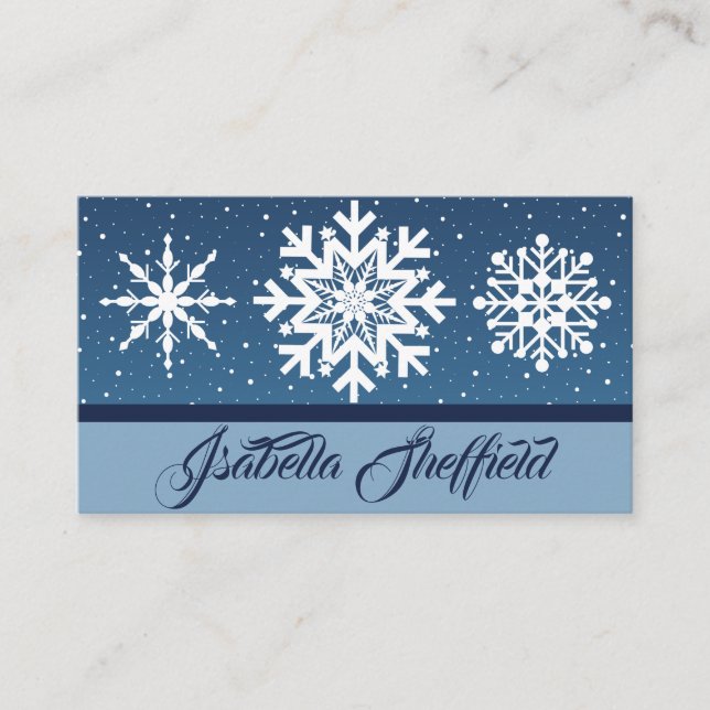 Let It Snow Business Card (Front)