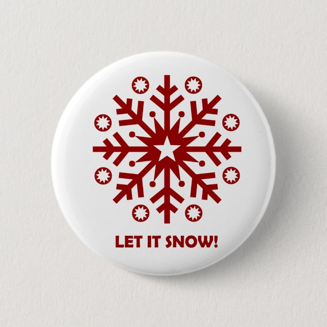 Let it Snow - Button (Front)