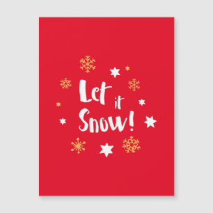 "Let it Snow!"  Calligraphy Christmas