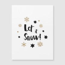 "Let it Snow!"  Calligraphy Christmas