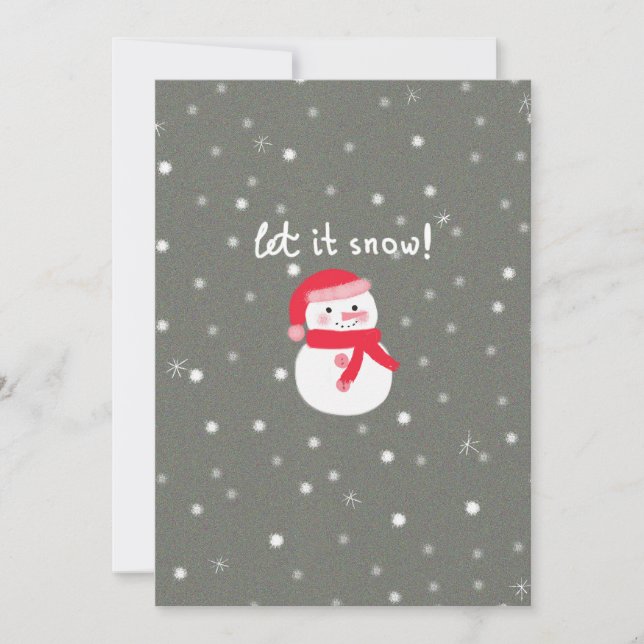 Let It Snow Card (Front)