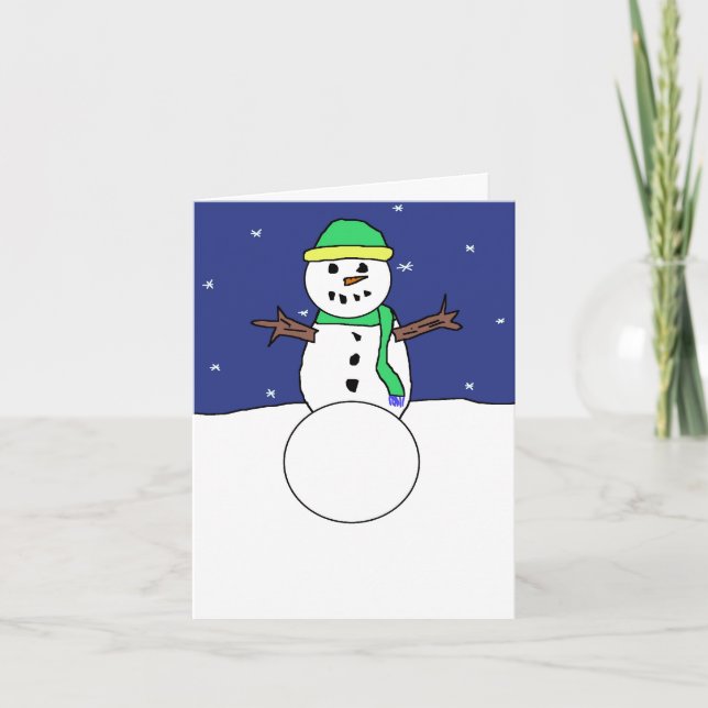 "Let It Snow" card (Front)