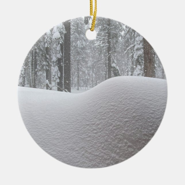 Let It Snow! Ceramic Tree Decoration (Front)