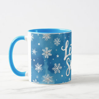 Let It Snow, Christmas, Author Natasha Us   Mug