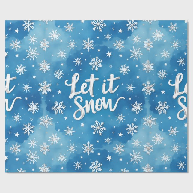  Let It Snow, Christmas, Author Natasha Us   Wrapping Paper (Flat)