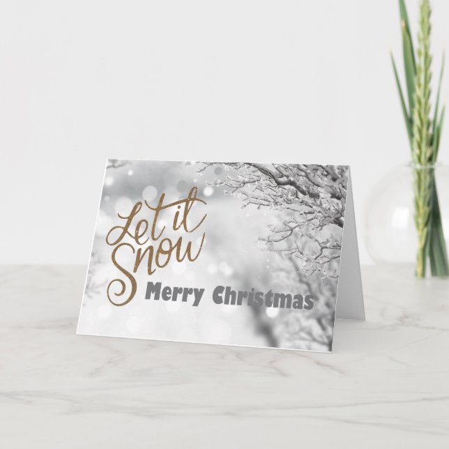 Let it Snow Christmas Card (Front)