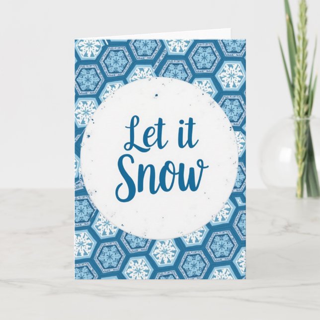 Let It Snow Christmas Card (Front)