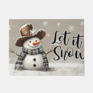 Let It Snow Christmas Doormat – Festive Welcome Ma