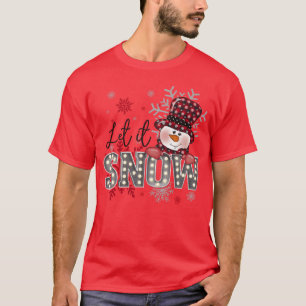 Let It Snow Christmas Snowflake gift T-Shirt