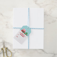 Let it Snow Christmas Village Gift Tag