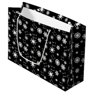 Let It Snow Colour Choice Background Large Gift Bag