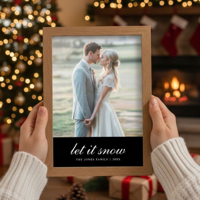 Let It Snow Cosy Family Holiday Card (Creator Uploaded)