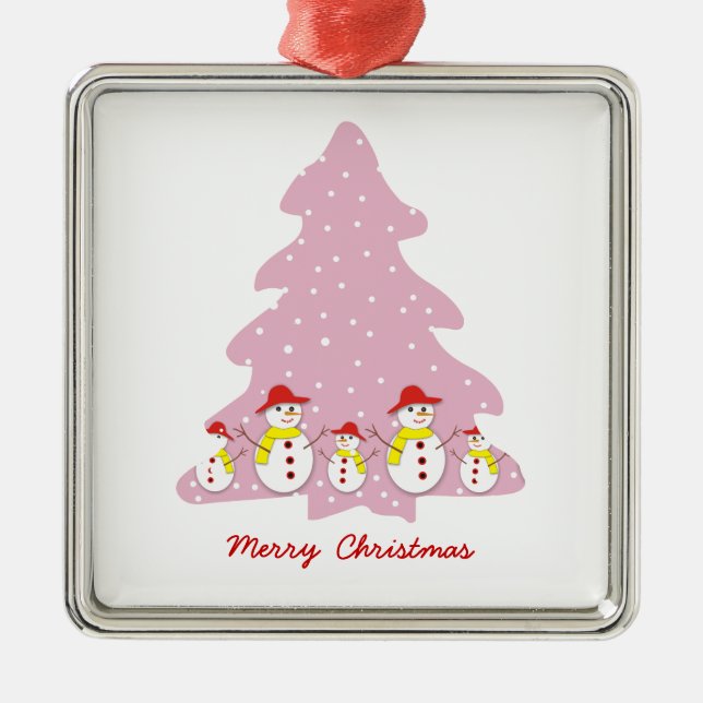 Let it snow custom Christmas ornament (Front)