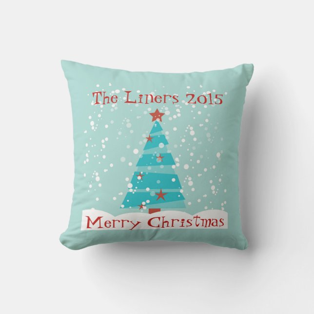 Let it Snow Custom Christmas Pillow (Front)