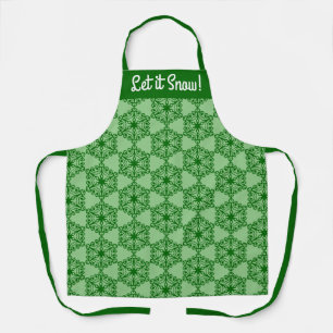 "Let it Snow!" Customised All-Over Print Apron
