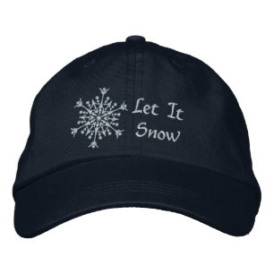 Let It Snow Embroidered Hat