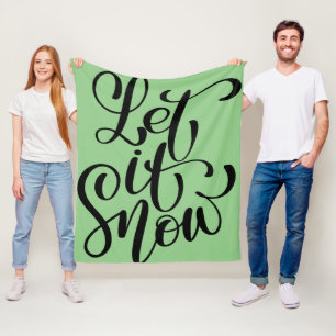 LET IT SNOW FLEECE BLANKET