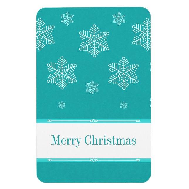 Let It Snow Flexi Magnet, Aqua Magnet (Vertical)