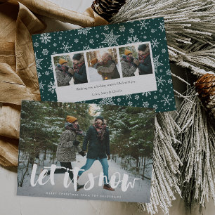 Let it Snow   Full Photo Holiday Card
