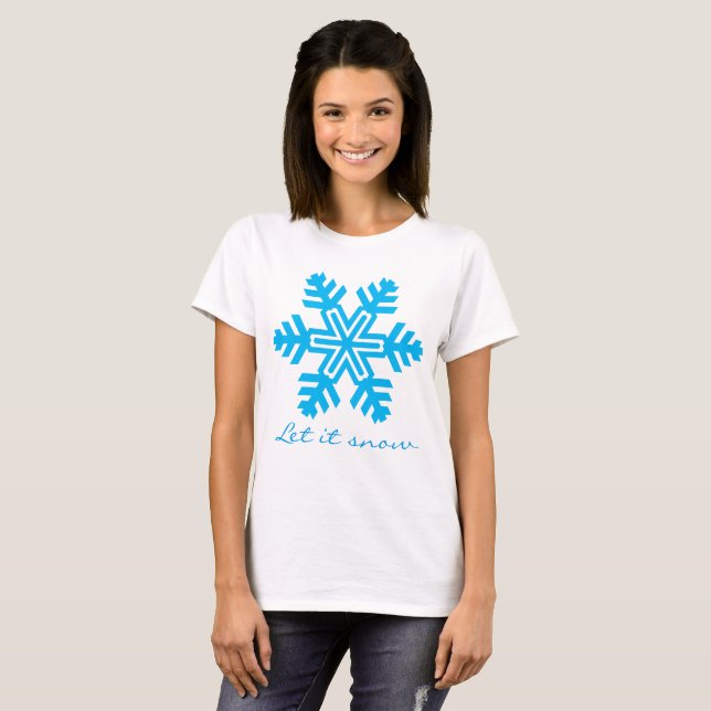 Let it snow funny customisable T-Shirt (Front Full)