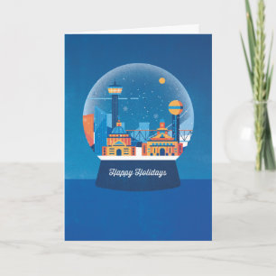Let It Snow (Globe) Greeting Card