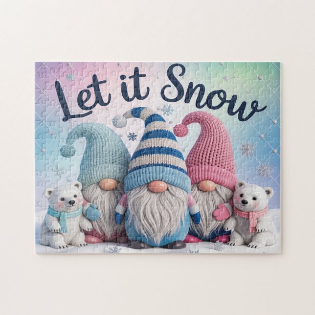 Let It Snow Gnomes Puzzle (Horizontal)