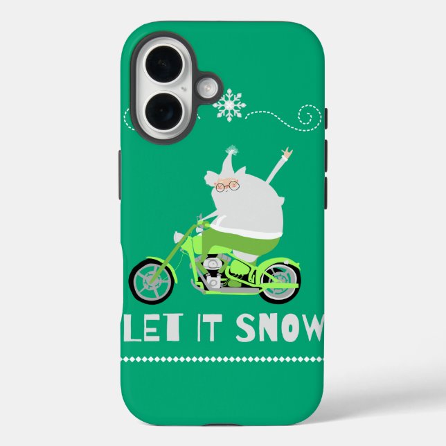 let it snow green Case-Mate iPhone case (Back)