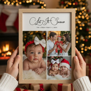 Let It Snow Heartwarming Family Christmas Card