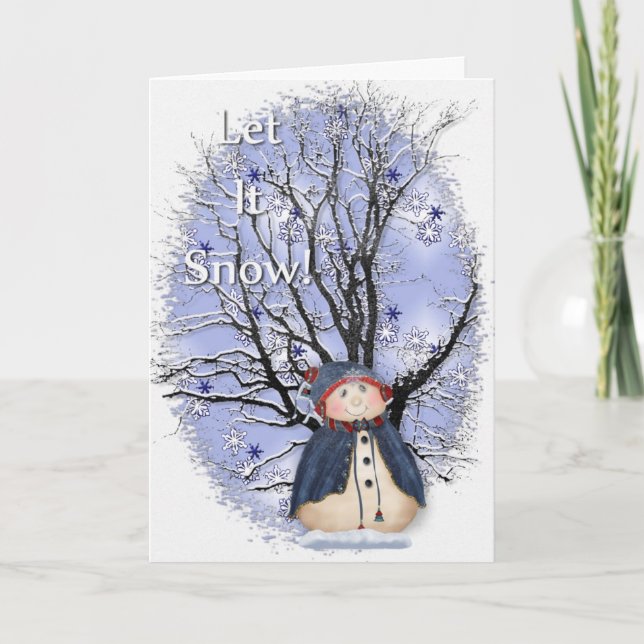 Let It Snow Holiday Card (Front)