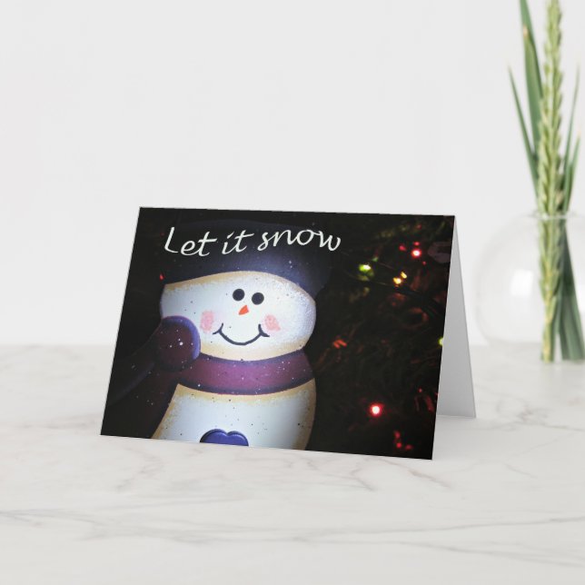 Let It Snow Holiday Card (Front)