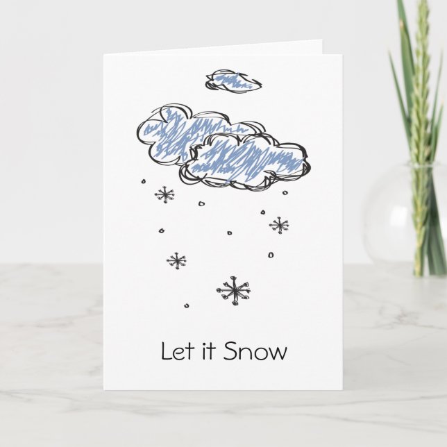 Let it Snow Holiday Card (Front)