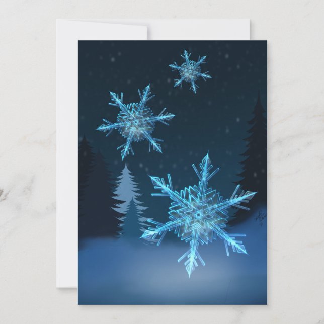 Let It Snow  Holiday Card (Front)