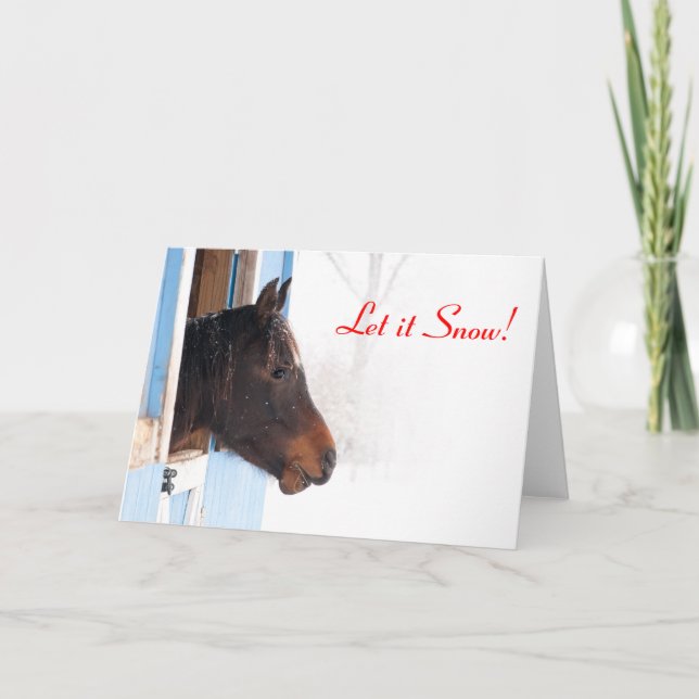 Let It Snow! Holiday Card (Front)