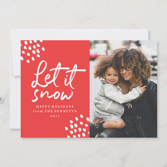 Let It Snow | Holiday Photo Card (Front)