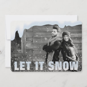 LET IT SNOW Holiday Photo Card