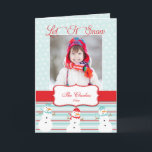 Let It Snow | Holiday Photo Greeting Card<br><div class="desc">Send out your 2014 Christmas greetings to your friends and family using this whimsical, fun holiday greeting card. Let it Snow! The cute snowmen and the soft snowflake design ad a touch of whimsy to your fully personalised Christmas Photo Greeting Card. Add your own photo, greeting message and text on...</div>