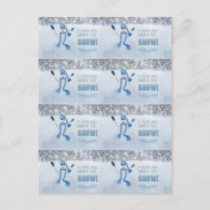 Let It Snow Holiday Postcard