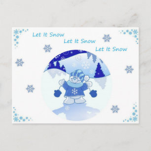 LET IT SNOW HOLIDAY POSTCARD