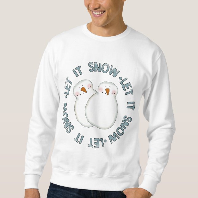 Let it Snow Holiday Tshirts and Gifts (Front)